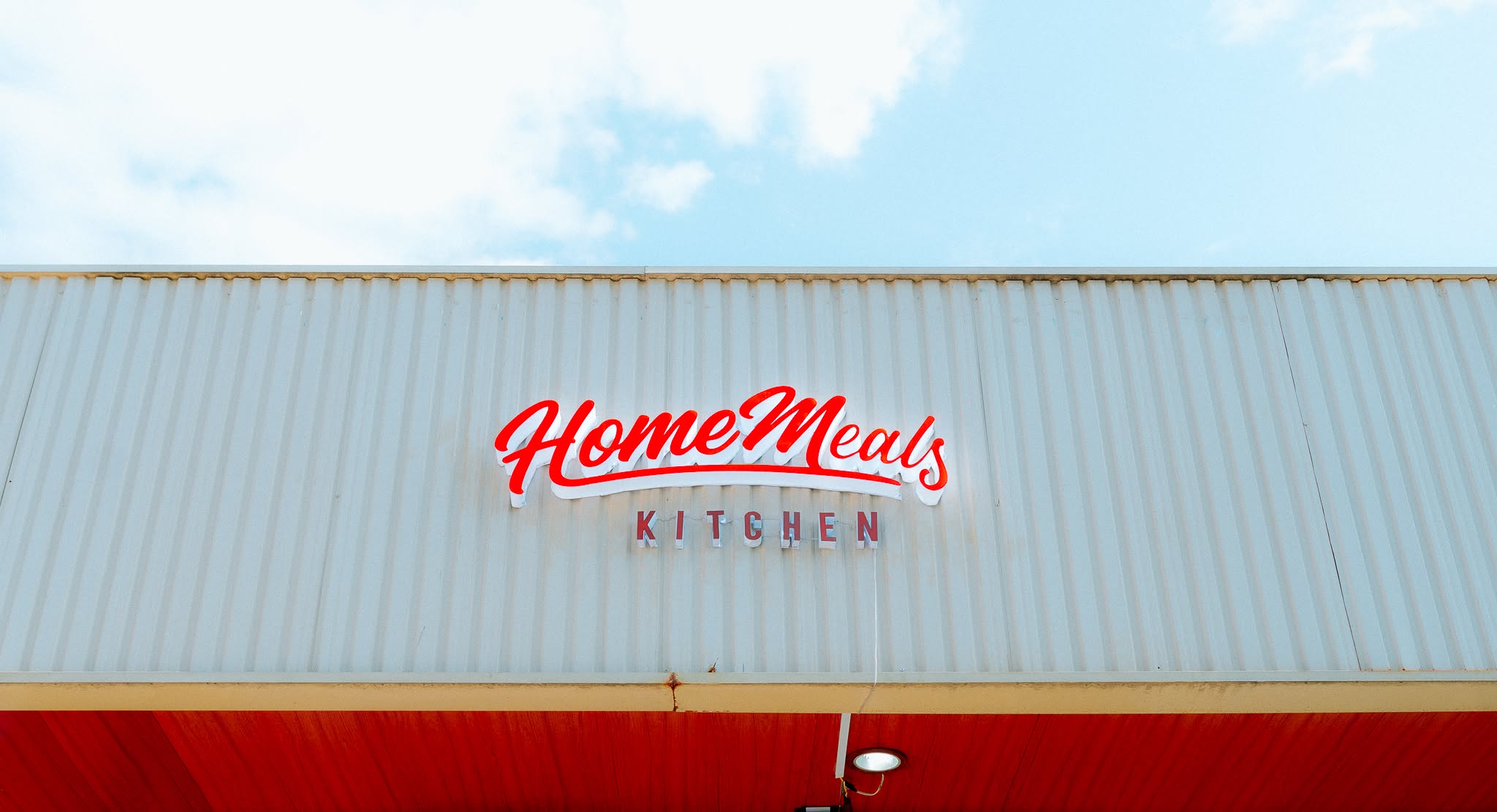 Home Meals Kitchen storefront sign